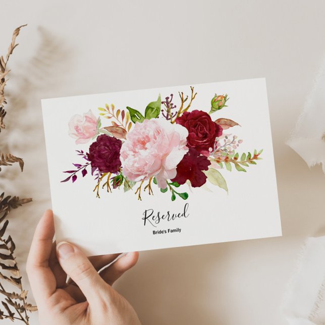 Red Tropical und Romantic Reserved Sign (Von Creator hochgeladen)