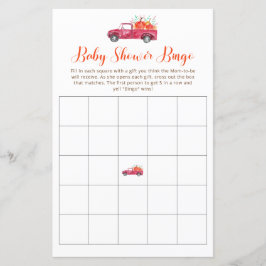 Red Truck Fall Kleine Pumpkin Baby Dusche Bingo