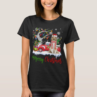 Red Truck Frohe Weihnachtsbaum Shetland Sheepdog P T-Shirt