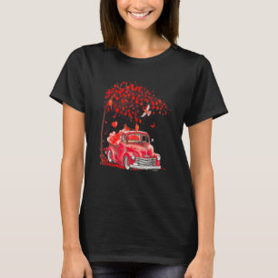 Red Truck Happy Valentines Day Niedliches Paar Mat T-Shirt