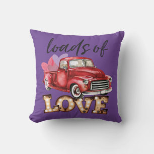 Red Truck Ladungen Liebe Wohngestaltung Kissen