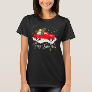 Red Truck Ride Labrador Retriever und Christmas T-Shirt