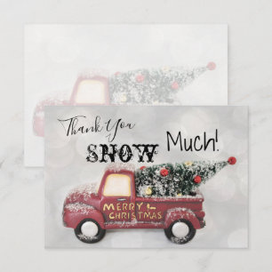 Red Truck Weihnachtsbaum Vielen Dank, dass Sie Sch Dankeskarte