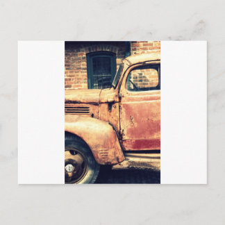 Red Truck Wreck Postkarte