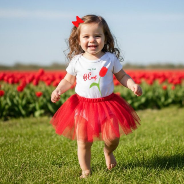 Red tulip baby T-Shirt Baby Strampler (Von Creator hochgeladen)