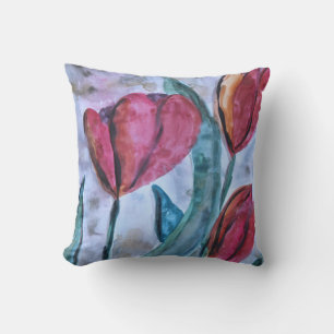 Red Tulip Designer Kissen
