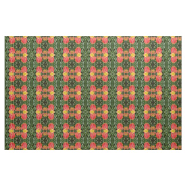 Red Tulip Fabric Stoff (Yard (91,4 cm))
