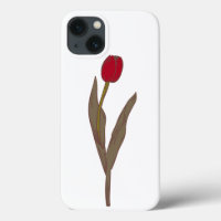 Red Tulip - Vintage Blumenbilder
