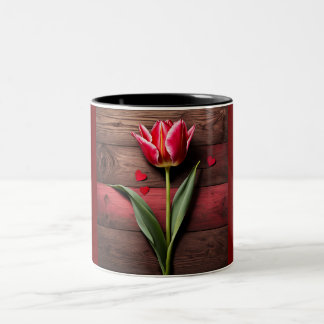 Red Tulip Zweifarbige Tasse