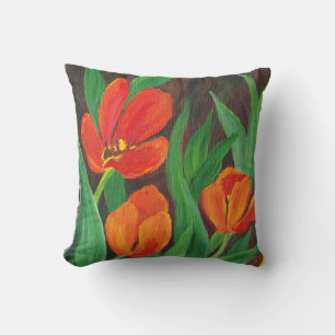 Red Tulips Kissen