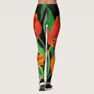 Red Tulips Leggings