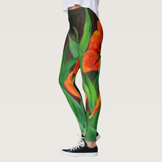 Red Tulips Leggings (Links)