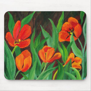 Red Tulips Mousepad