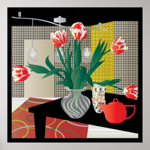 Red Tulips Poster