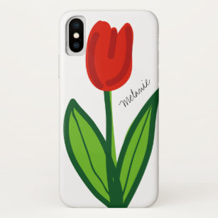Red Tulpe Blume Design angepasste iPhone X Gehäuse Case-Mate iPhone Hülle