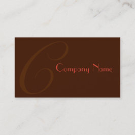 Red Two Toned Visitenkarte