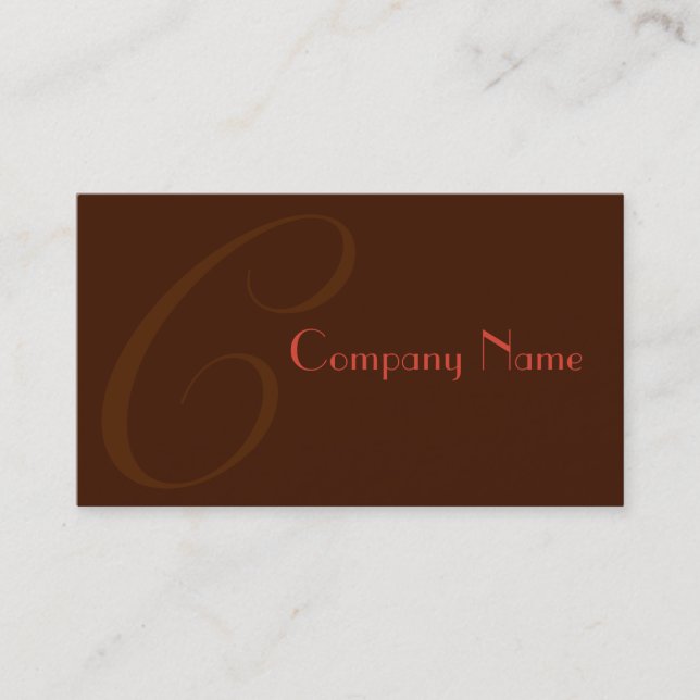 Red Two Toned Visitenkarte (Vorderseite)