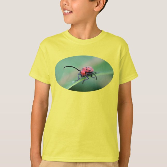 Red Ugly Bug Nature Insect T - Shirt (Vorderseite)