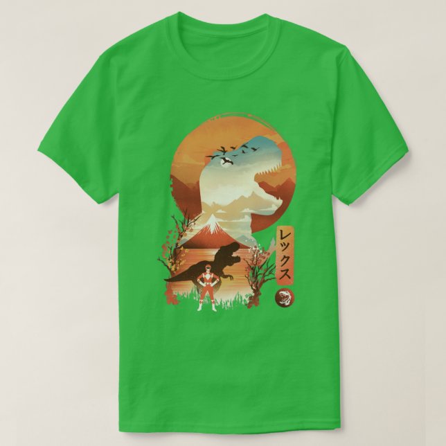 Red Ukiyo e T-Shirt (Design vorne)