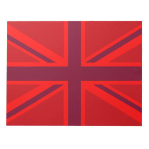 Red Union Jack Notizblock
