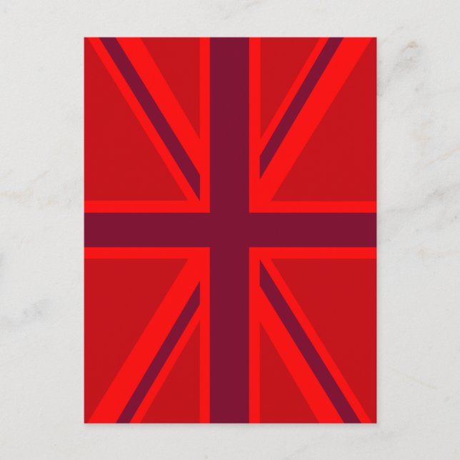 Red Union Jack Postkarte (Vorderseite)