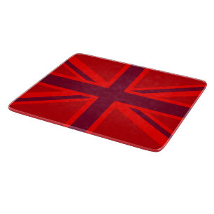 Red Union Jack Schneidebrett