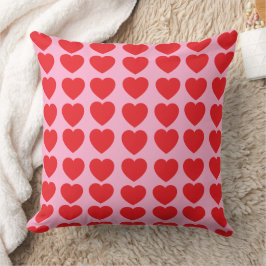 Red Valentines Hearts Kissen