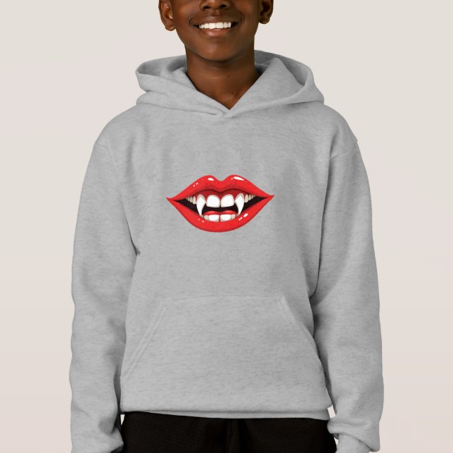 Red vampire lips hoodie (Vorderseite)