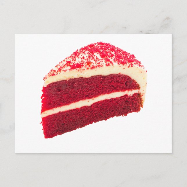 Red Velvet Cake Slice Postkarte (Vorderseite)
