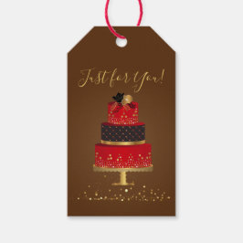 Red Velvet Custom Birthday Invitation Card Geschenkanhänger