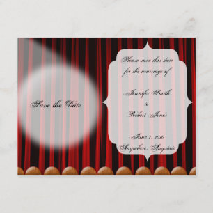 Red Velvet Vorhang Bühne Hochzeit speichern das Da Save The Date