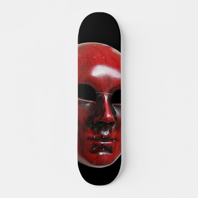 Red Venice Mask Skateboard (Vorne)
