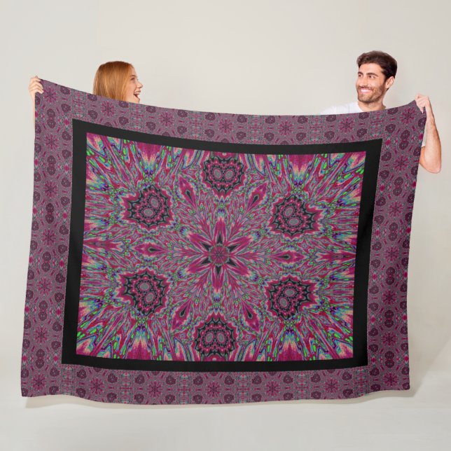 Red Vergget-Me-Nots Fleecedecke (Beispiel)