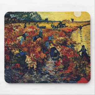 Red Vineyard, Van Gogh, 1888 Mousepad