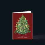 Red Vintag Classic Custom Christmas Tree Card<br><div class="desc">Red Vintag Classic Custom Christmas Tree Card. Ein nostalgisches Design mit Vintager Illustration Weihnachtsbaum über Rot. Diese klassische Karte kann zum Hinzufügen des Absenders angepasst werden. Brauchen Sie mehr Anpassung? Klicken Sie auf den 'Nachricht' Button unten,  um mir lassen,  was Sie brauchen!</div>