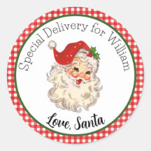Red Vintag Retro Santa Special Delivery Geschenk T