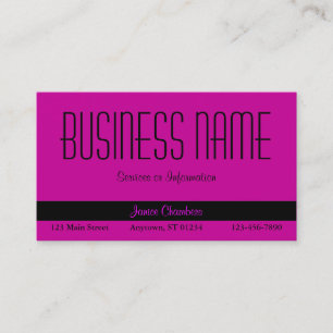 Red Violet Business Card Visitenkarte