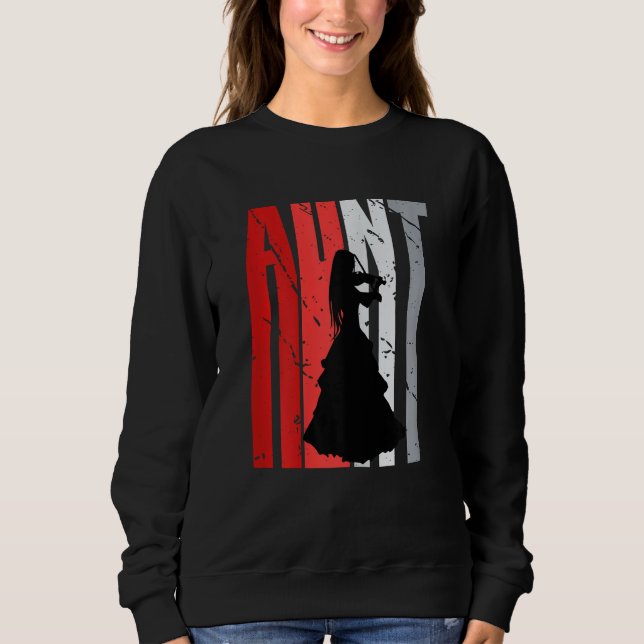 Red Violin Aunt Violinist Girls Plays The Violin O Sweatshirt (Vorderseite)