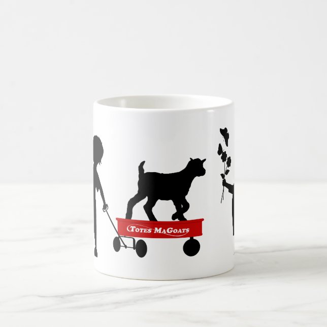 Red Wagon Niedliche Ziege und Kinder Tasche MaGoat Kaffeetasse (Mittel)