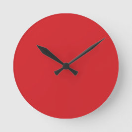 RED WALL CLOCK RUNDE WANDUHR