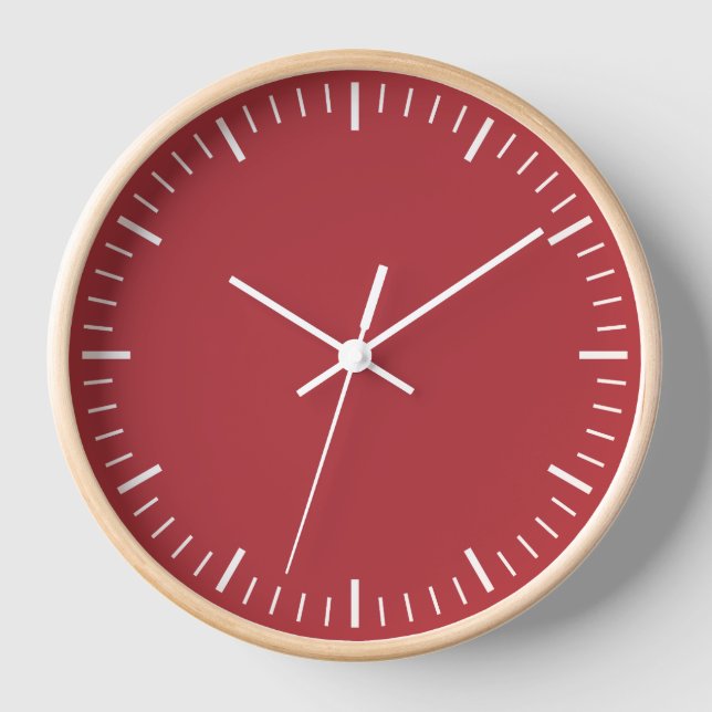 Red Wall Clock Uhr (Vorderseite)