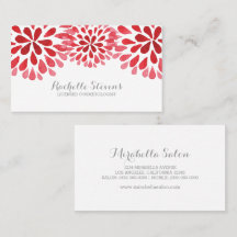 Red Watercolor Chrysanthemas