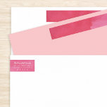 Red Watercolor Festive Christmas<br><div class="desc">Red watercolor wash over the entire wrap around label with name and address on front fold in white. Customize to change fonts,  colors,  sizes etc. Even add a photo!</div>