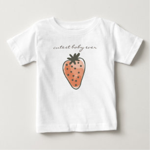RED WATERCOLOR STRAWBERRIES niedliches Baby aller  T-shirt