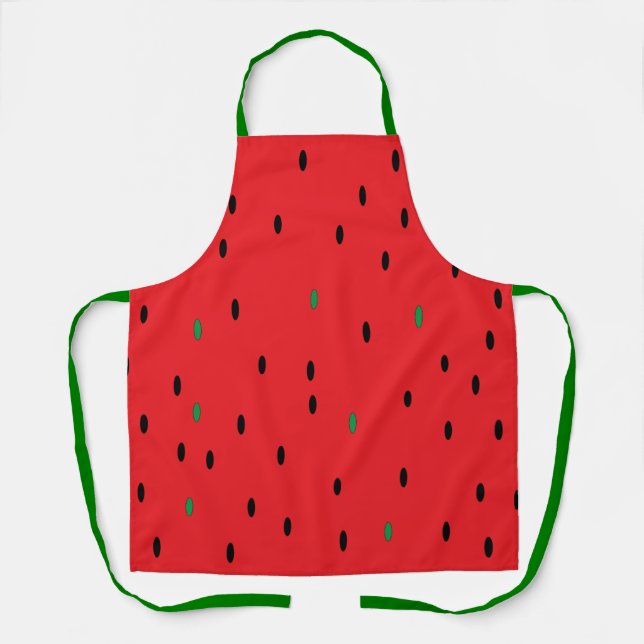 Red Watermelon Background Schürze (Vorderseite)
