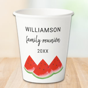 Red Watermelon der Familie Pappbecher
