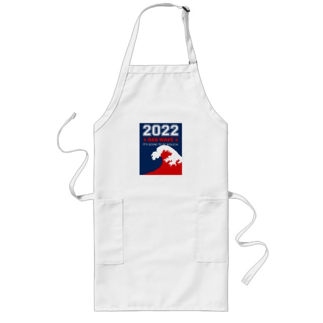 RED WAVE 2022 Midterm Elections USA Lange Schürze (Vorne)