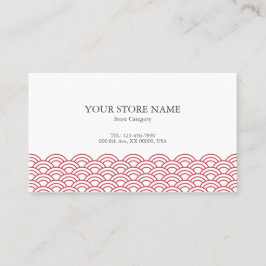 Red Waves "Seigaiha" WAGARA 名刺 Visitenkarte