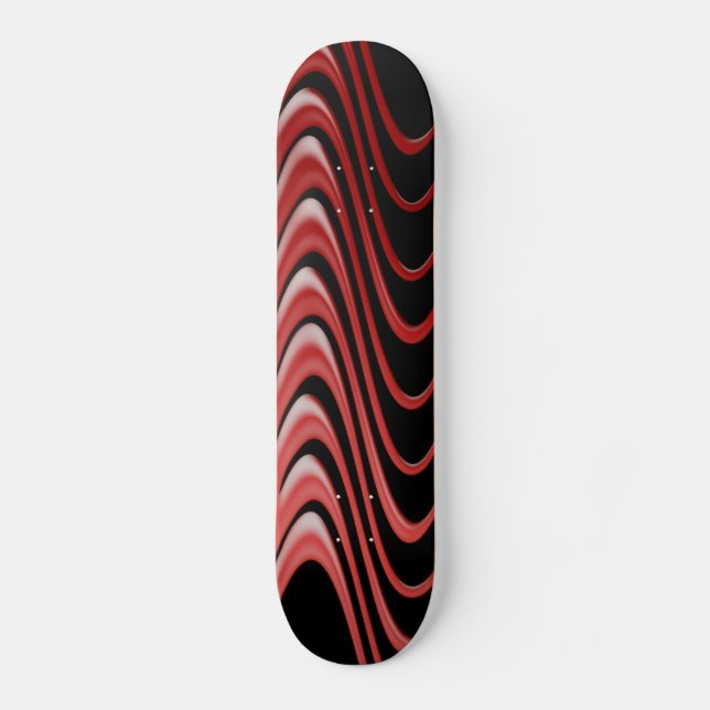 Red Waves Skateboards (Vorderseite)