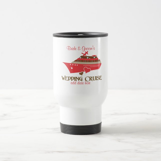 Red Wedding Cruise Travel Mug Reisebecher (Mittel)
